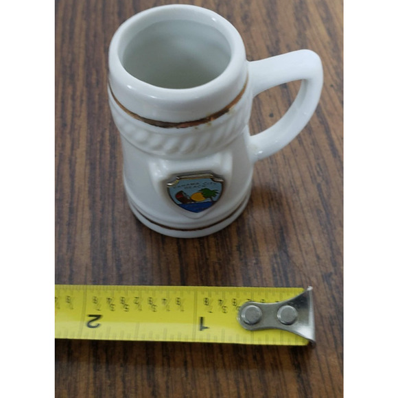 Vintage Panama City Beach Ceramic Souvenir Mini Stein Toothpick Holder - Picture 8 of 10